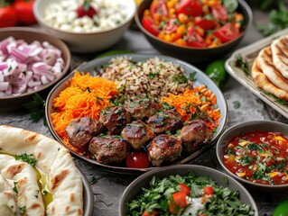 Iftar Elegance - Quick and Flavorful - Easy Iftar Recipes - Generate visuals that capture the elegance of Iftar, presenting quick and flavorful recipes for a delightful and satisfying meal