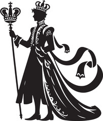 Prince Silhouette vector Illustration