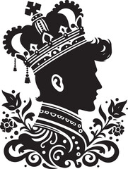 Fototapeta premium Prince Silhouette vector Illustration