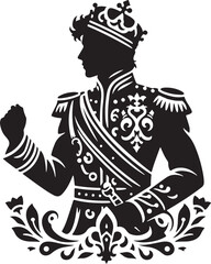 Prince Silhouette vector Illustration