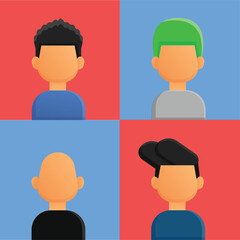 flat design avatar icon 