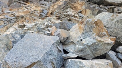 Rock in the mountains
