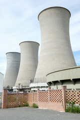cooling tower of the geothermal power plant of Larderello