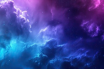 A colorful space background with a blue cloud in the middle