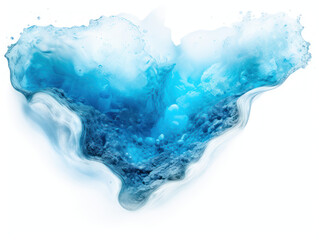 blue lagoon isolated on transparent background, transparency image, removed background