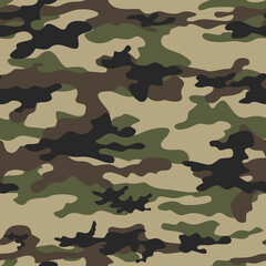 Fototapeta premium Classic camouflage background military pattern, vector illustration, urban print
