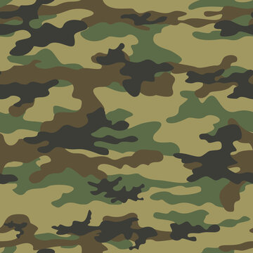 
Seamless camouflage pattern seamless fabric texture, army background, hunting