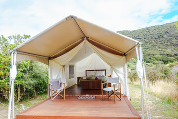 Glamping style accommodation