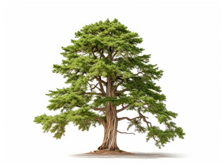 cedar tree isolated on transparent background, transparency image, removed background