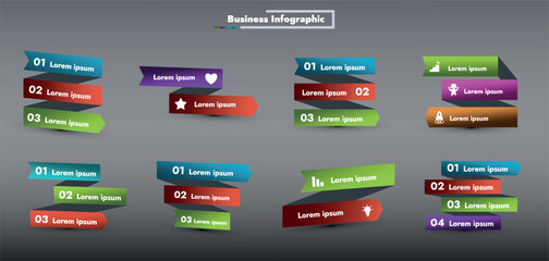 The picture shows a horizontal element design with a flag, used as a template for advertising or presentation materials. This vector object has a modern design.