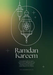 Ramadan Poster Gradient Themed