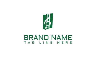 Music connecting the world logo logotype vector icon