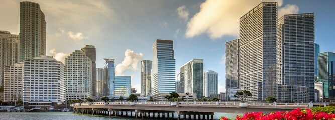 Cloudy Brickell: Downtown Miami Skyline (4K Ultra HD)