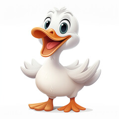 Happy duck illustration