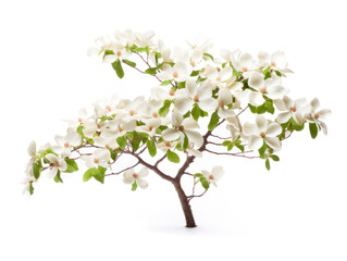 dogwood tree isolated on transparent background, transparency image, removed background