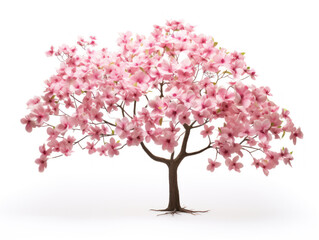 dogwood tree isolated on transparent background, transparency image, removed background
