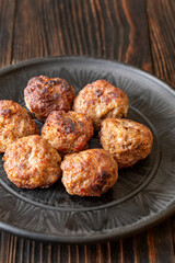 Portion of swedish meatballs