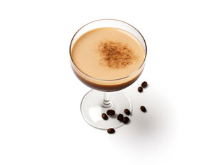 espresso martini isolated on transparent background, transparency image, removed background