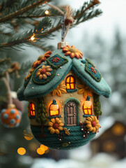 christmas ornament. Generative AI