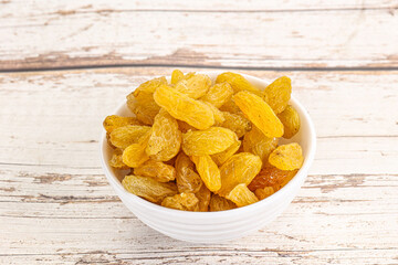 Yellow raisin - dry grape berries