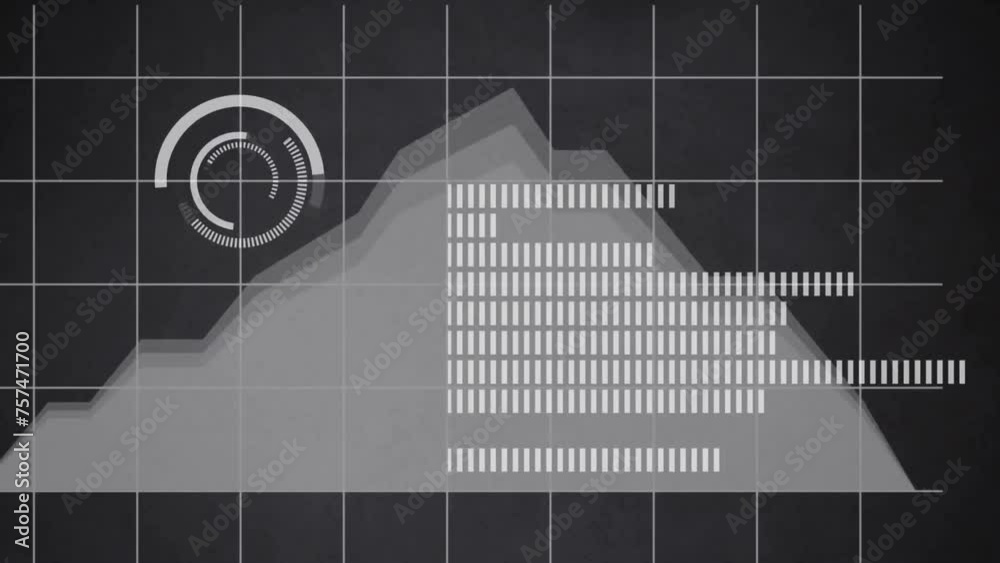 Poster Animation of digital data processing over grid