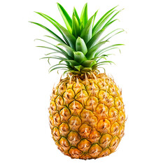 Vibrant Tropical Pineapple - Delicious and Juicy Fruit for Healthy Eating and Refreshing Beverages - Isolated on a Transparent Background