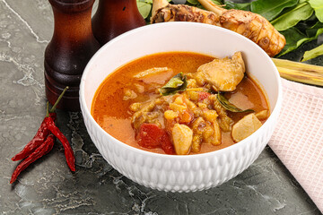 Thai traditional Tom Yum with chicken