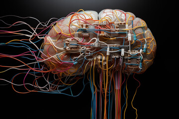 Artificial intelligence robotics computer technology cyborg implants in human brains