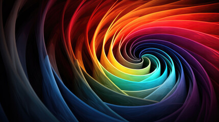 Colourful abstract, design swirl of rainbow colours background