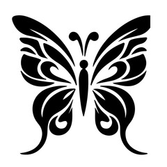 black and white butterfly tattoo