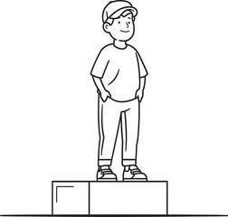 Epic Creativity First Position Brilliance in Stage Vector Black Logo Icon Triumph in Innovation Stage Vectors Black Logo Icon Champion