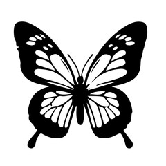 black and white butterfly tattoo