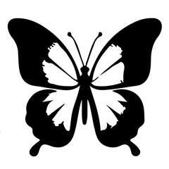 black and white butterfly tattoo