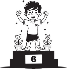 Prestigious Pinnacle Iconic Triumph in Stage Vector Masterful Momentum Black Logos 1st Place Symphony