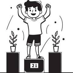 Opulent Overture 1st Place Grandeur in Stage Vector Iconic Illumination Black Logos Stage Vector Brilliance