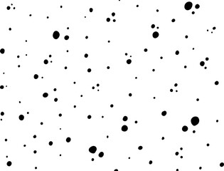 Dalmatian fur pattern with repeat random uneven grain. Natural animal skin - cow, dog, leopard, puppy. Vector illustration