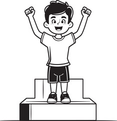 Champions Canvas Iconic Glory in 90 Words Epicurean Elevation Black Logos Stage Vector Brilliance