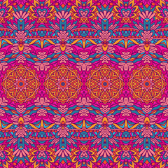 Ethnic tribal festive pattern for fabric. Abstract geometric colorful seamless pattern ornamental. Mexican design.