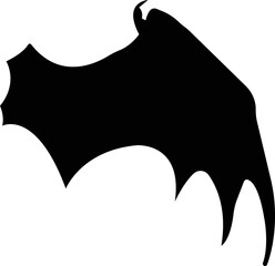 dragon wing silhouettes icon. dragon wings flat vector isolated on transparent background. Dragon wings logo, symbol, tattoo and luxury brand identity, mascot design, hand drawn vintage.