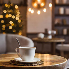 cup of coffee on a table