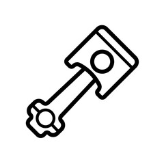 engine piston - vector icon