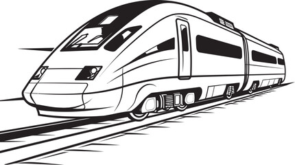 Fleet Flash Dynamic Black Logo Design of Bullet Train Swift Streamline Streamlined Icon for High Speed Bullet Train