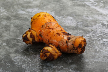 Fresh curcuma root for cooking