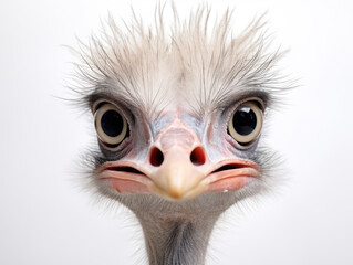 ostrich isolated on transparent background, transparency image, removed background