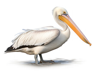 pelican isolated on transparent background, transparency image, removed background