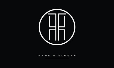 TH, HT, T, H, Abstract letters Logo monogram