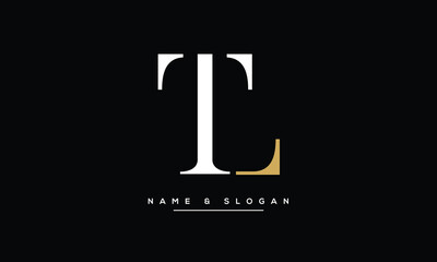 LT, TL L, T, Abstract Letters Logo monogram