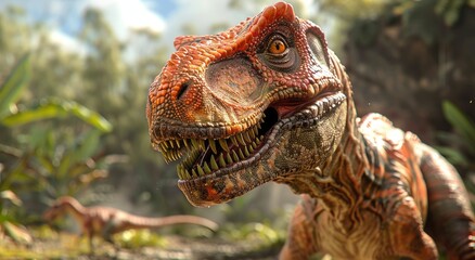 Obraz premium photorealistic image of a dinosaur 