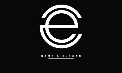 CE, EC, C, E, Abstract Letters Logo Monogram