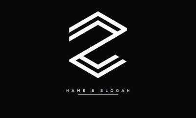 Z, ZZ, Abstract letters Logo monogram